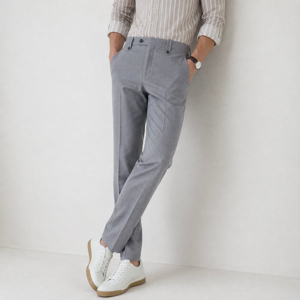 Men's Camden Straight-Leg Button Tailored Trousers - Smart-Casual & Wear