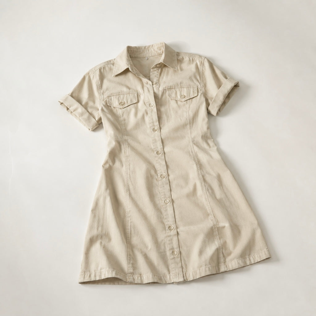 Women's Aria Utility Denim Shirt Casual Dress