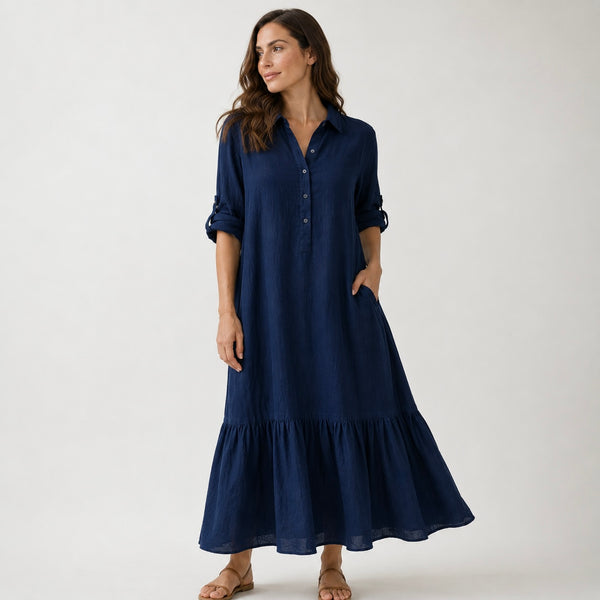 Women's Elowen Linen Maxi Flow Dress
