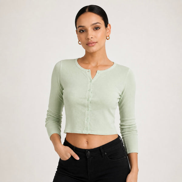 Women's Elva Button Up Cotton Top