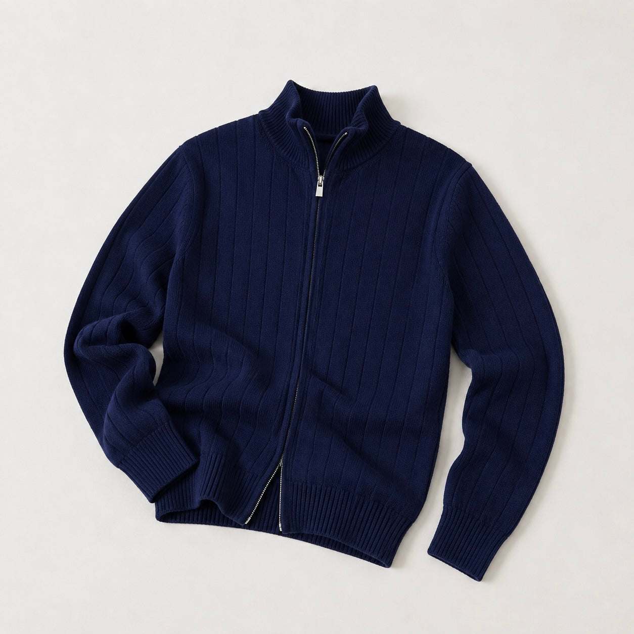 Men's Rowan Zip-Up Knit Smart Jumper - Smart/Office Wear