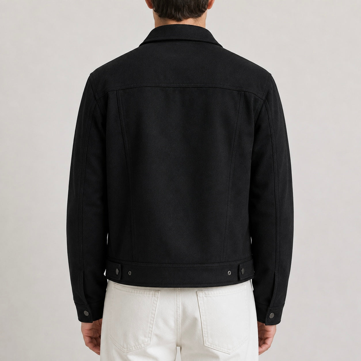 Men's Kellan Suede Button Style Collar Jacket