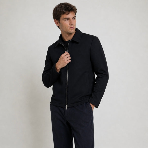 Men's Aven Suede Casual Zip Jacket