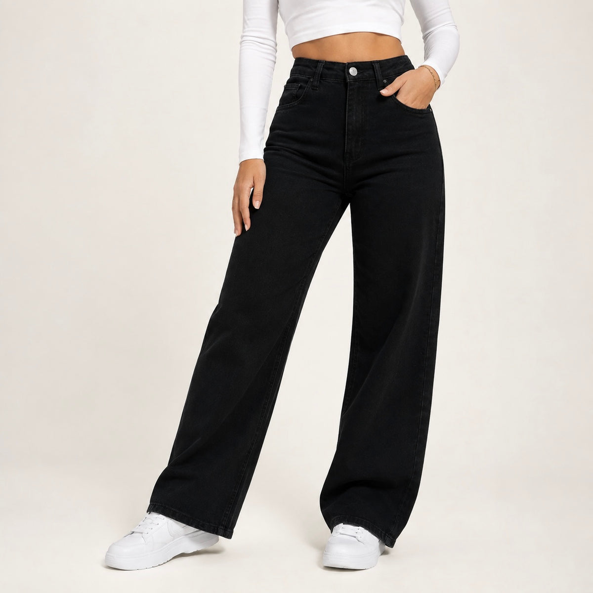 Women's Zarelle Wide-Leg Casual Jeans