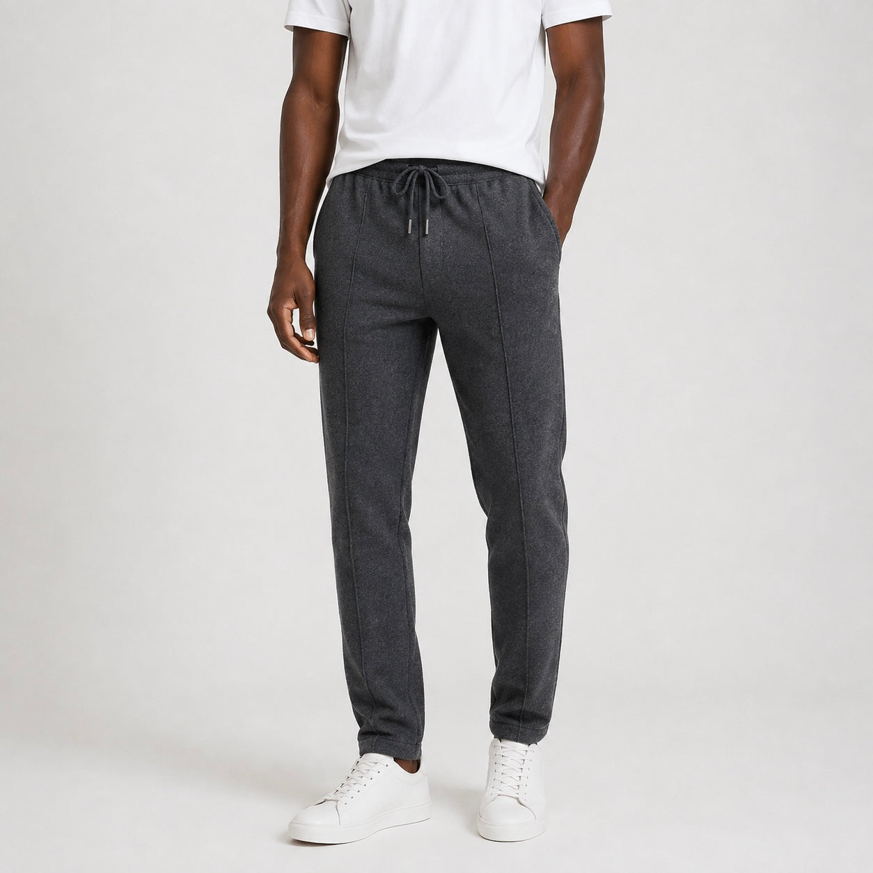 Men’s Roman Cashmere Blend Drawstring Trousers - Relaxed Fit