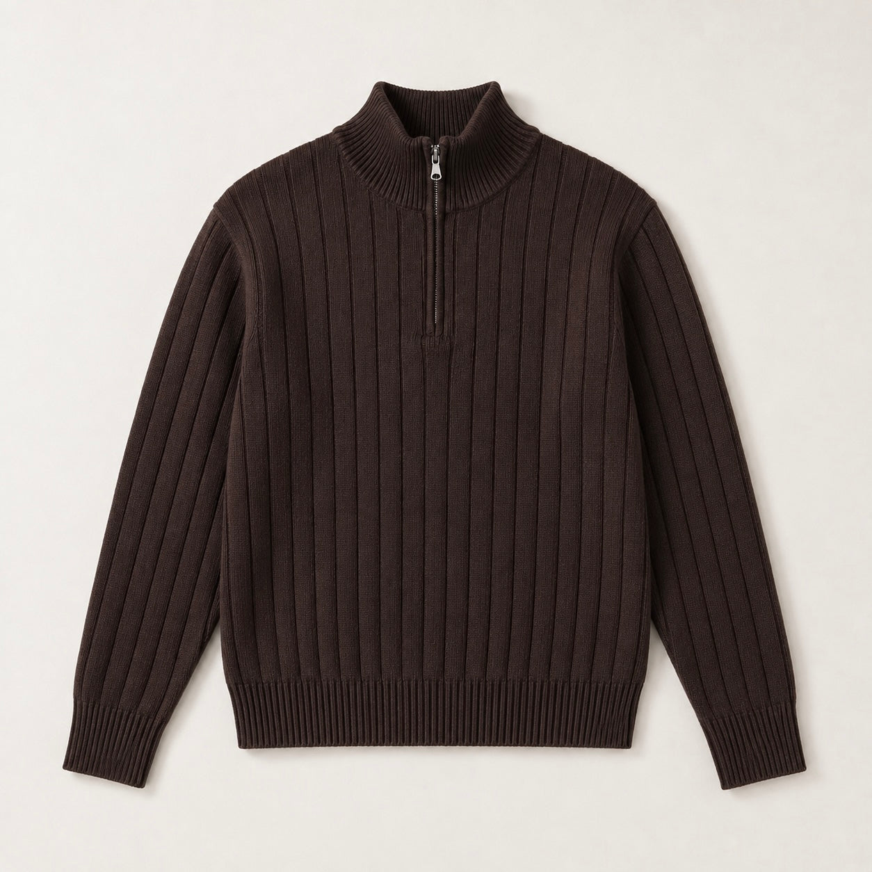 Men's Leon Quarter-Zip Up Knit Smart Jumper - Smart/Office Wear
