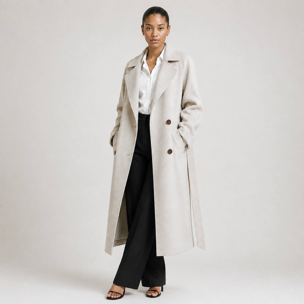 Women’s Simone Longline Cashmere Blend Belted Coat