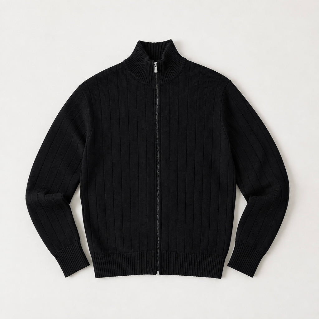 Men's Rowan Zip-Up Knit Smart Jumper - Smart/Office Wear