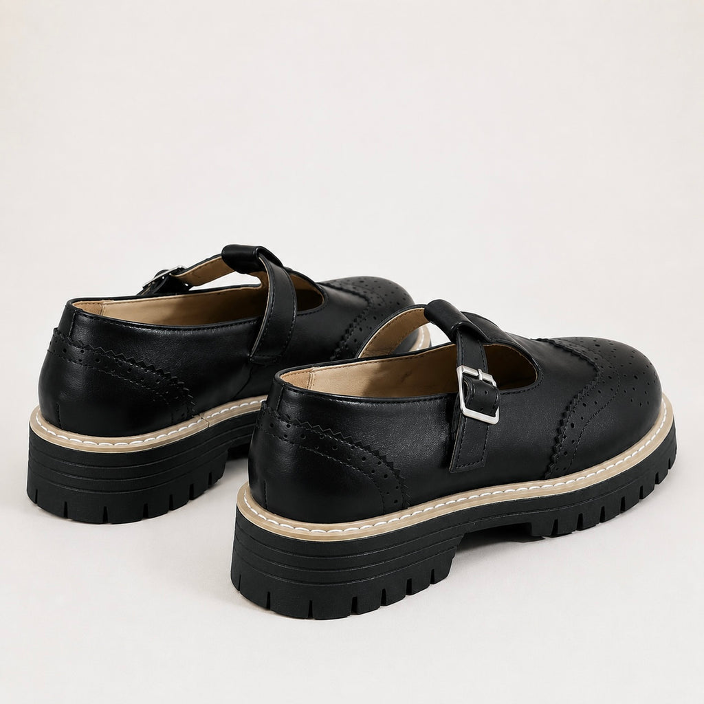 Women's Liora Buckle Brogue Style Mary Jane Sandals