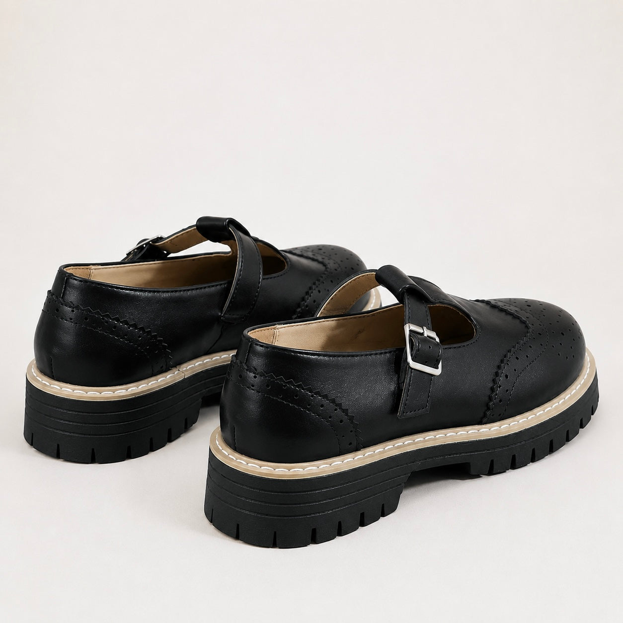 Women's Liora Buckle Brogue Style Mary Jane Sandals