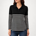 Women's Elara Striped Polo Top