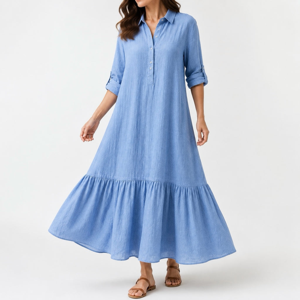 Women's Elowen Linen Maxi Flow Dress