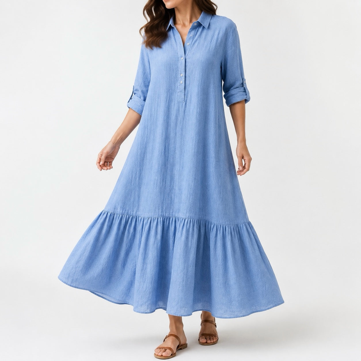 Women's Elowen Linen Maxi Flow Dress