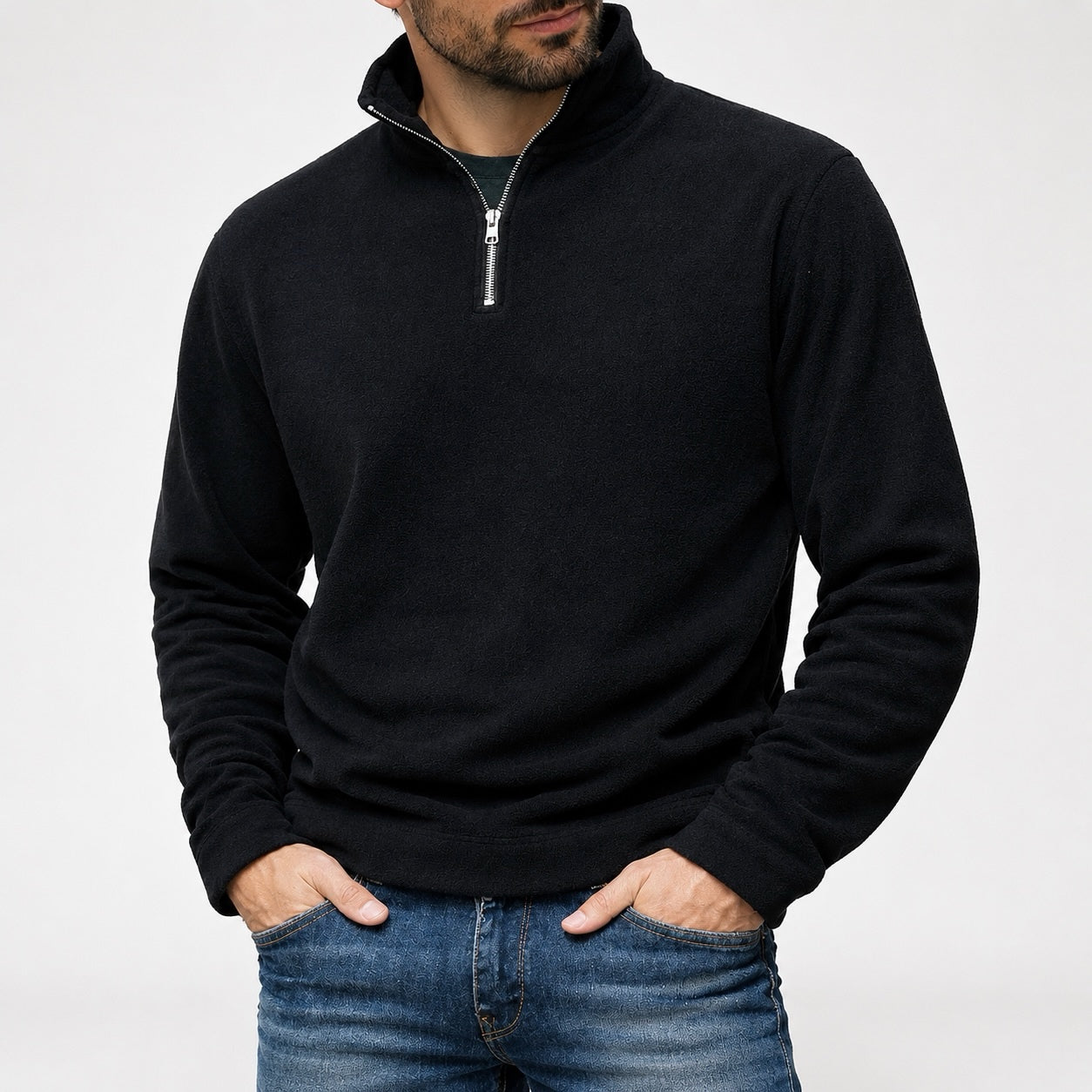 Men's Rowan Quarter-Zip Fleece Jumper