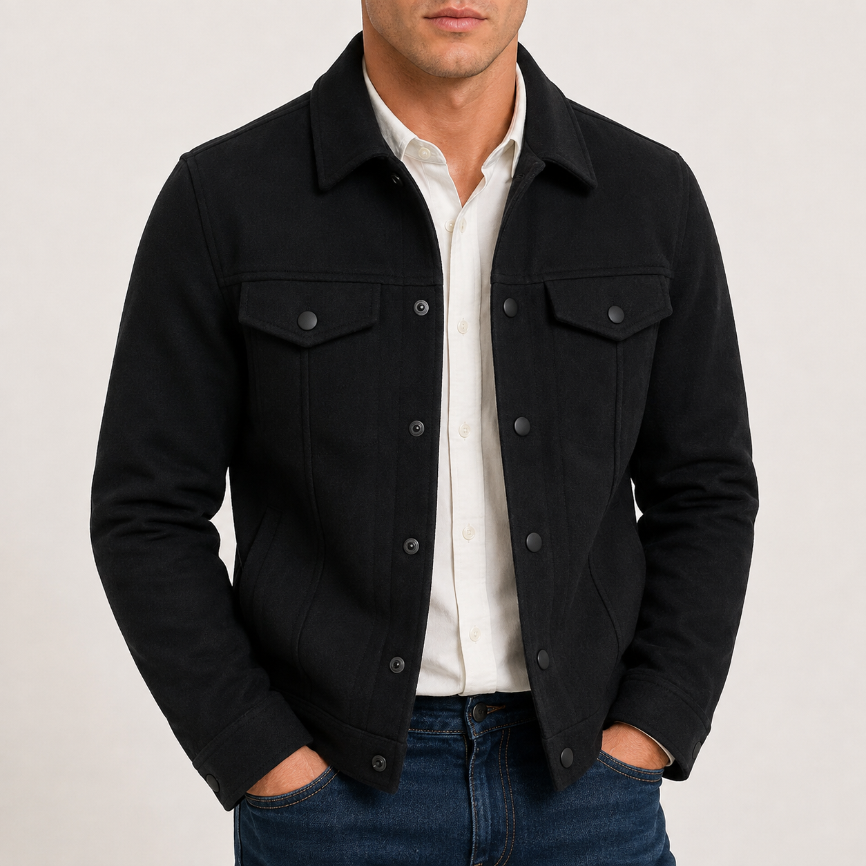 Men's Rovan Suede Button Casual Jacket