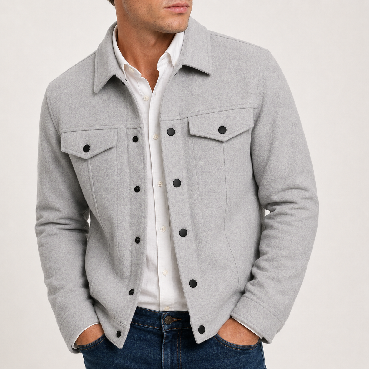 Men's Rovan Suede Button Casual Jacket
