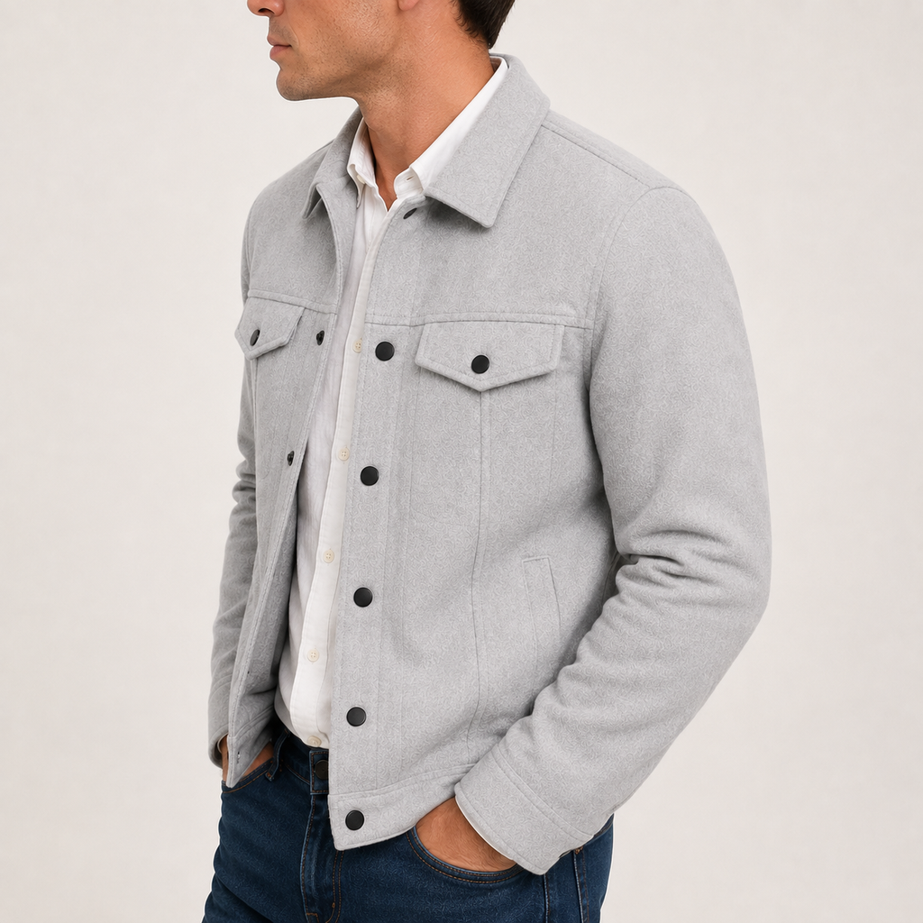 Men's Rovan Suede Button Casual Jacket