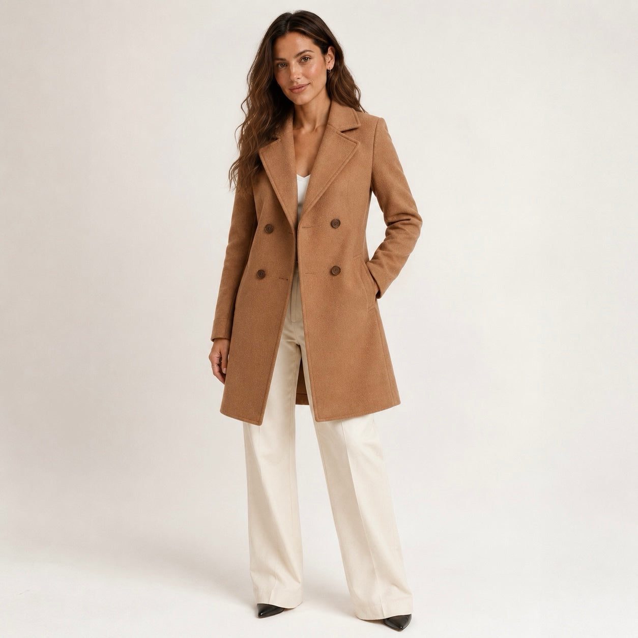 Women's Aurelia Double-Breasted Classic Autumn Coat