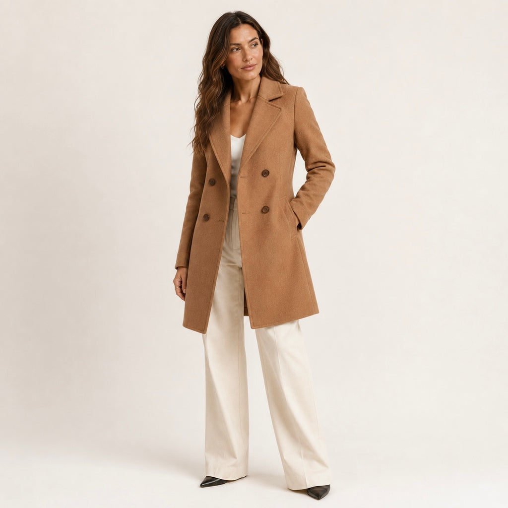 Women's Aurelia Double-Breasted Classic Autumn Coat