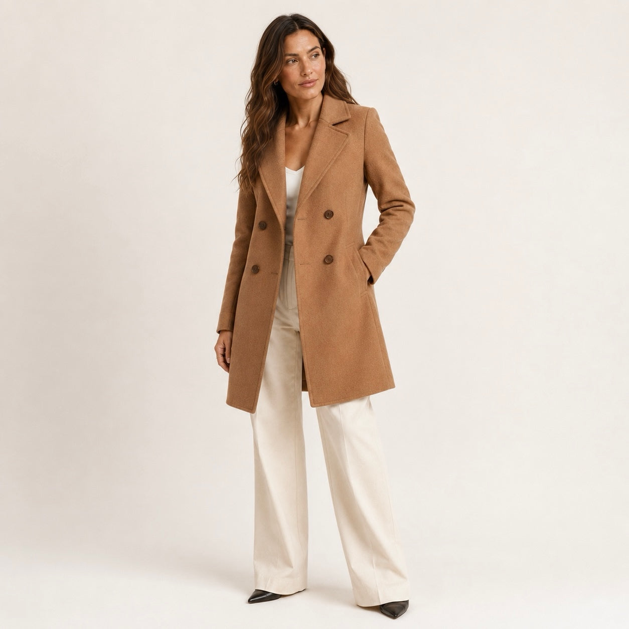 Women's Aurelia Double-Breasted Classic Autumn Coat