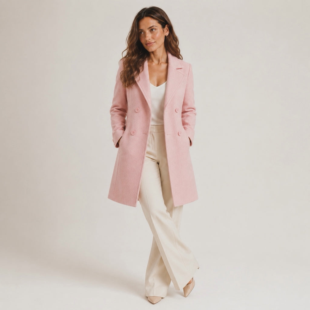 Women's Aurelia Double-Breasted Classic Autumn Coat