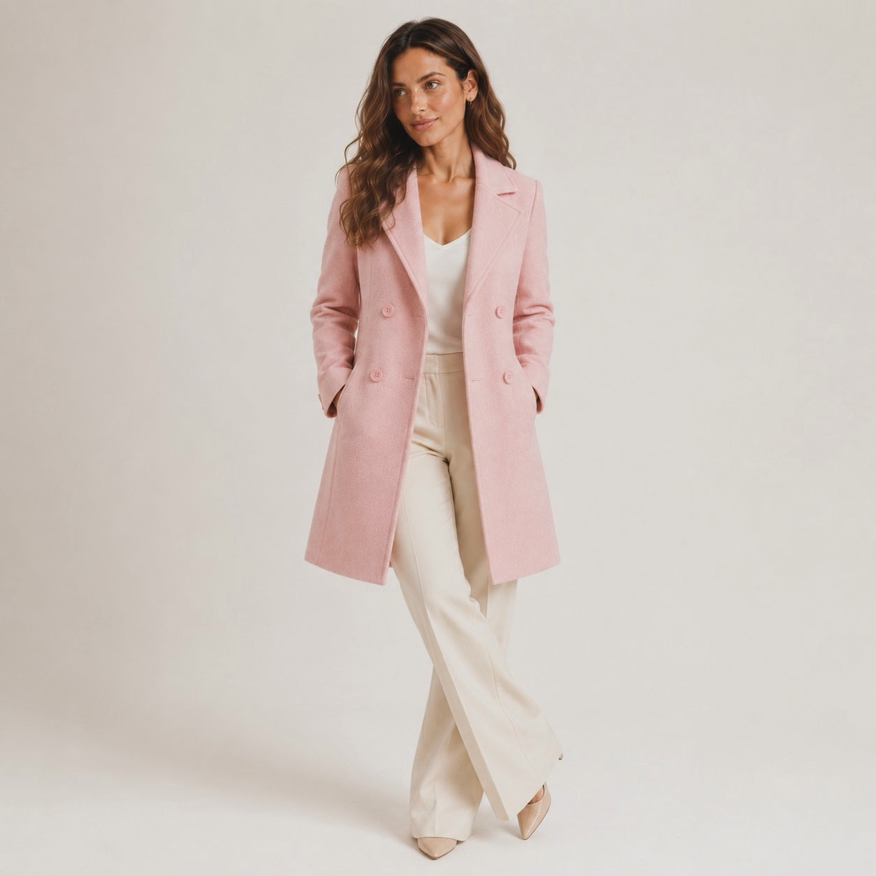 Women's Aurelia Double-Breasted Classic Autumn Coat