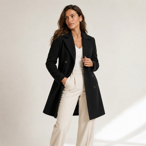 Women's Aurelia Double-Breasted Classic Autumn Coat