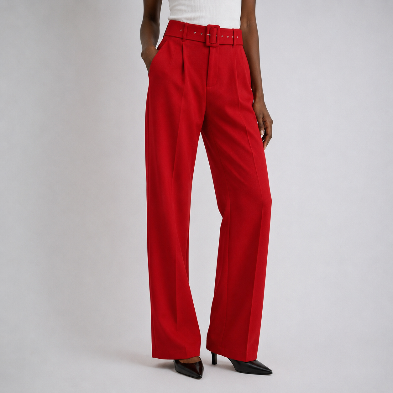 Women's Calira Cropped Belt Trousers