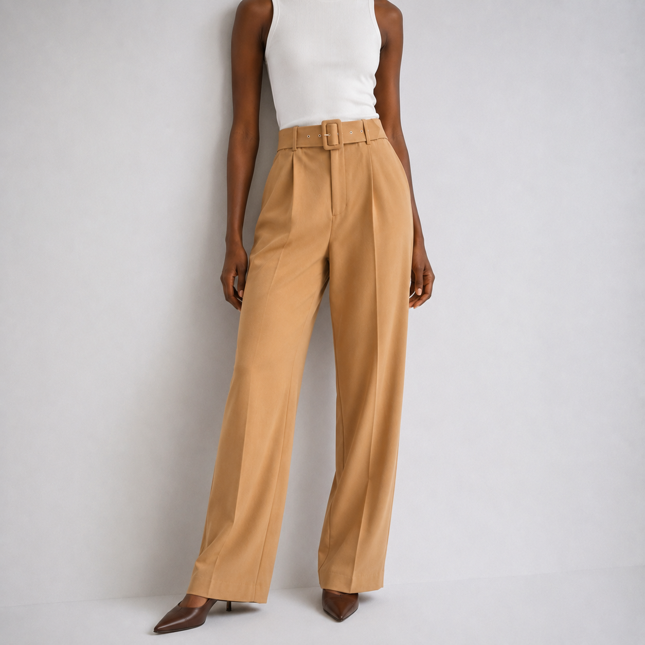 Women's Calira Cropped Belt Trousers