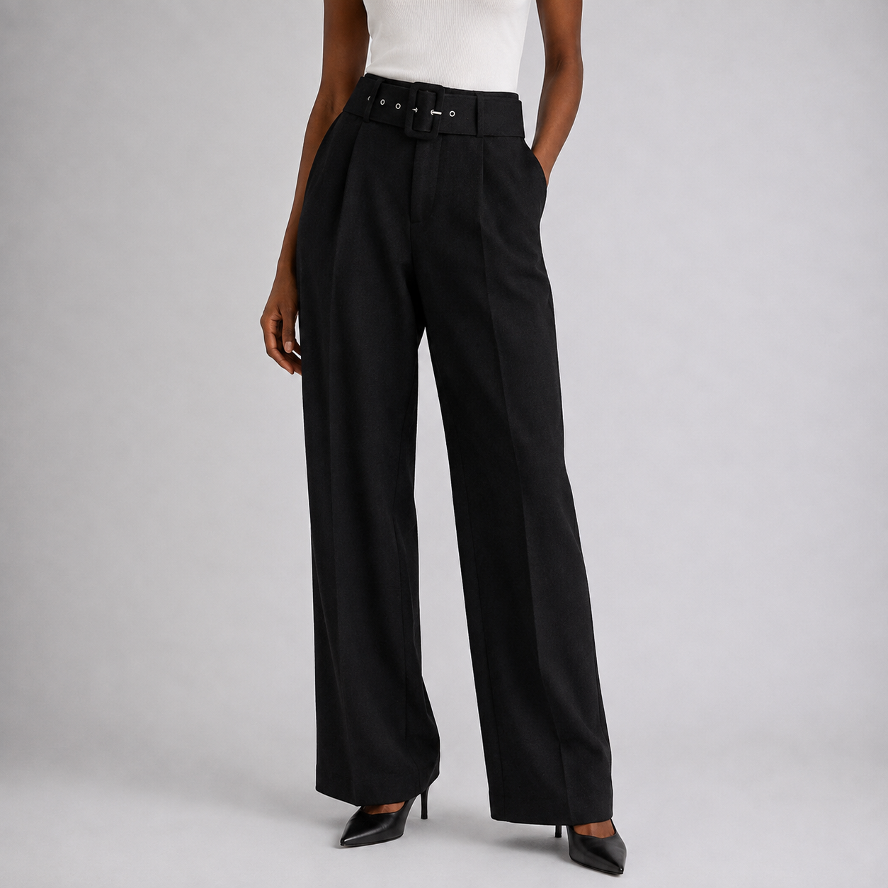 Women's Calira Cropped Belt Trousers