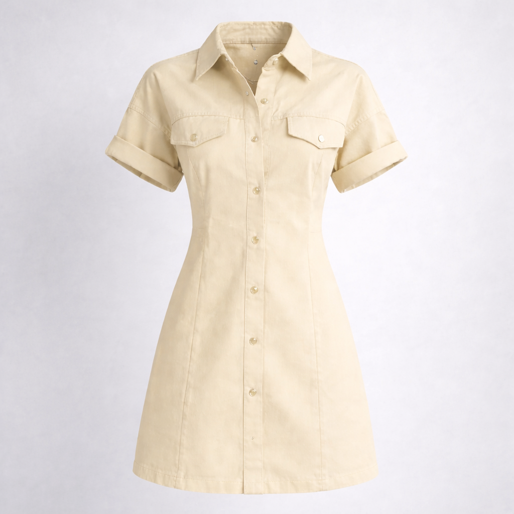 Aria Utility Shirt Dress